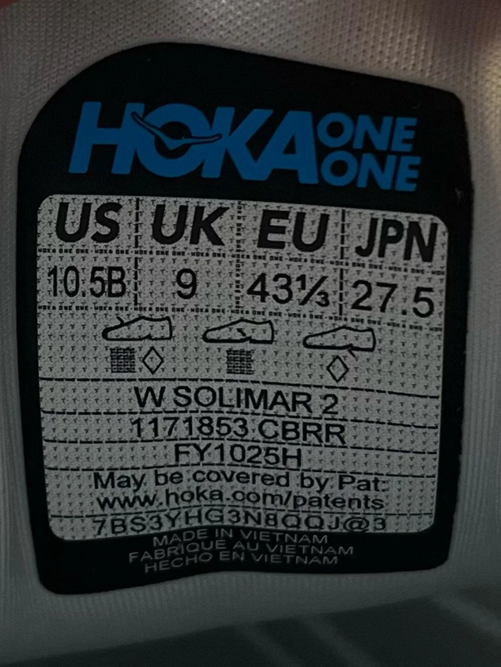 NEW Hoka One One Solimar 2 Womens Sz 10.5 Training Shoes Sneakers Grayish-Purple - Picture 9 of 9